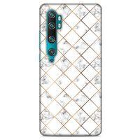 Mermer Desenli (1) Tema Kılıfı Beyaz Xiaomi Mi Cc9 Pro Kılıf