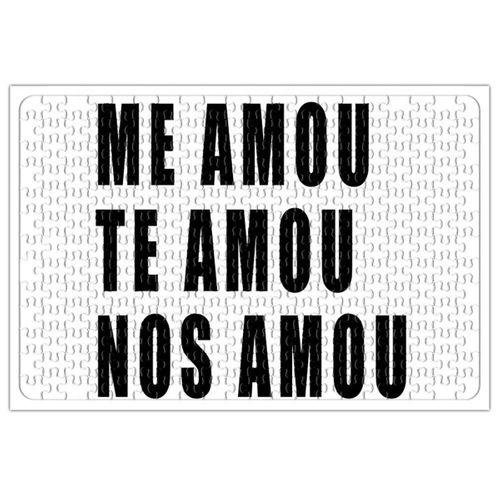 Me Amou Te Amou Nos Amou Branca Puzzle 240 Parça Yapboz