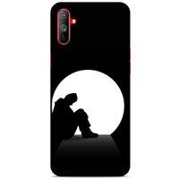 Oppo Realme C3 Kılıf Depresyon (46) Core Armor Kılıf Gri Cam Göbeği