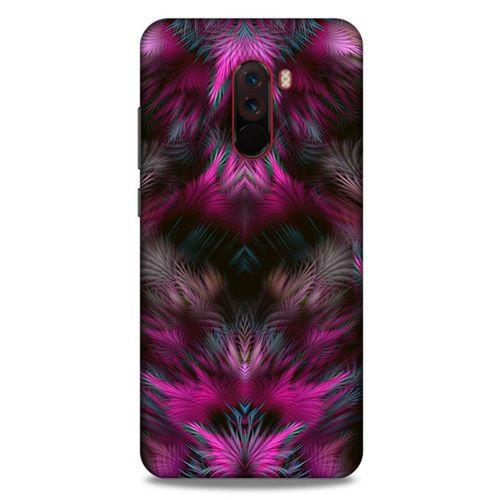 Xiaomi Pocophone F1 Kılıf Desenli Özel Seri Tüyler (40) Fit Silikon Kılıf
