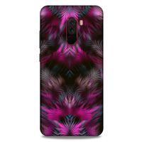 Xiaomi Pocophone F1 Kılıf Desenli Özel Seri Tüyler (40) Fit Silikon Kılıf