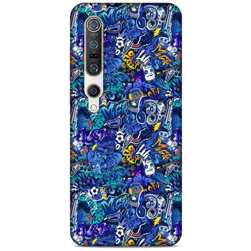 Graffitix (2) Desenli Silikon Kapak Xiaomi Mi 10 Pro Kılıf