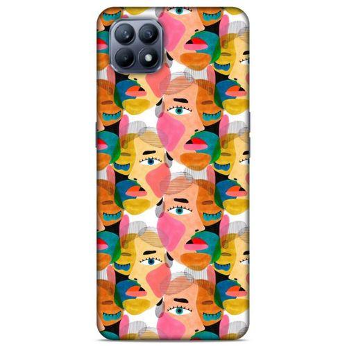 Lopard Huawei P40 Lite Uyumlu Kılıf Sürreal Yüzler ♀ (6) Silikon Kılıf Desenli