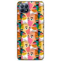Lopard Huawei P40 Lite Uyumlu Kılıf Sürreal Yüzler ♀ (6) Silikon Kılıf Desenli