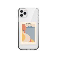 iPhone 11 Pro Max Palermo Desenli Premium Şeffaf Silikon Kılıf