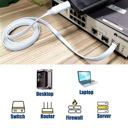 PowerMaster PM-25874 USB FT232RL Chip to RJ45 Ethernet Kablo (1.5 Metre)