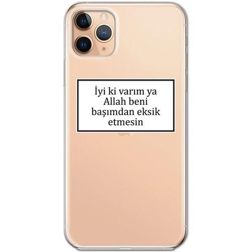 Iphone 11 Pro Kılıf HD Yazı Baskılı Silikon Arka Kapak - Yazı 11