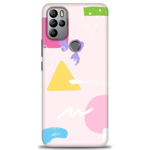 General Mobile GM 21 Pro Kılıf HD Baskılı Kılıf - Üçgen Kare + Tam Ekran Koruyucu