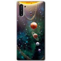 Potkal Hediye Fabrikası Samsung Galaxy Note 10 Kılıf HD Desen Baskılı Arka Kapak - Cosmos