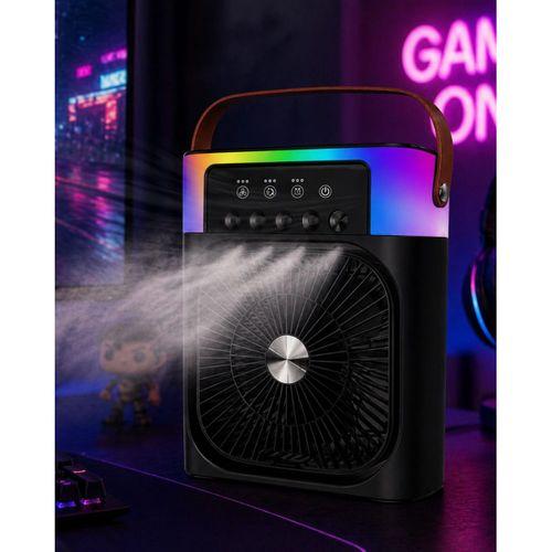 Taşınabilir Mini Klima Nemlendirici Fan Rgb Led Aydınlatmalı Usb Fan