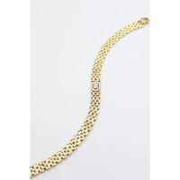 Taşlı Xuping Bileklik - Altın