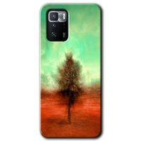 Poco x3 GT Kılıf Baskılı Kapak - Outlines Paint + 5D Tam Kaplayan Cam