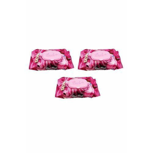 3 Paket Red Rose Islak Havlu Mendil 90 Adet Kapaklı Gül Kokulu