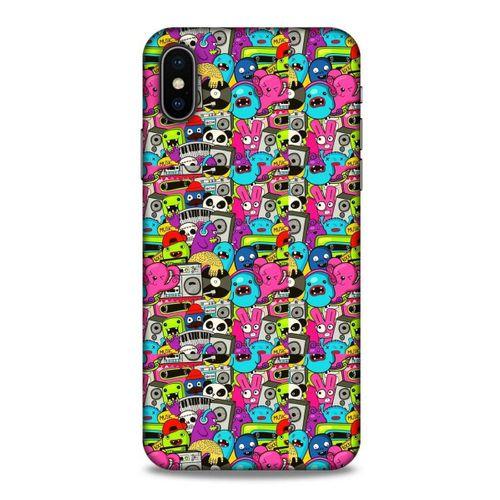 Graffitix (34) Desenli Silikon Kapak Apple iPhone XS Kılıf