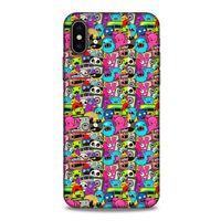 Graffitix (34) Desenli Silikon Kapak Apple iPhone XS Kılıf