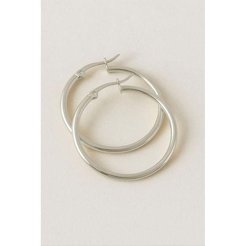 Halka Lüks Çelik Küpe 4,5 cm