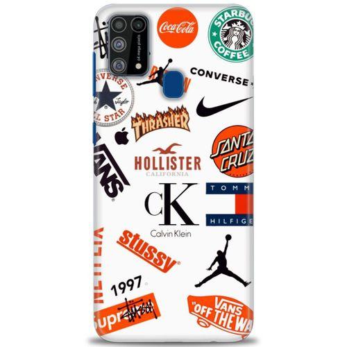 Samsung Galaxy M31 Kılıf HD Baskılı Kılıf - Stussy + Tam Ekran Koruyucu