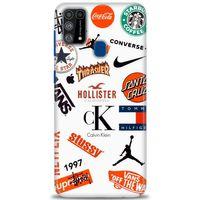 Samsung Galaxy M31 Kılıf HD Baskılı Kılıf - Stussy + Tam Ekran Koruyucu