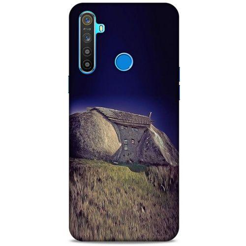 Oppo Realme 5i Kılıf Dünya Mimarisi (30) Silicone Case Stone House Portekiz
