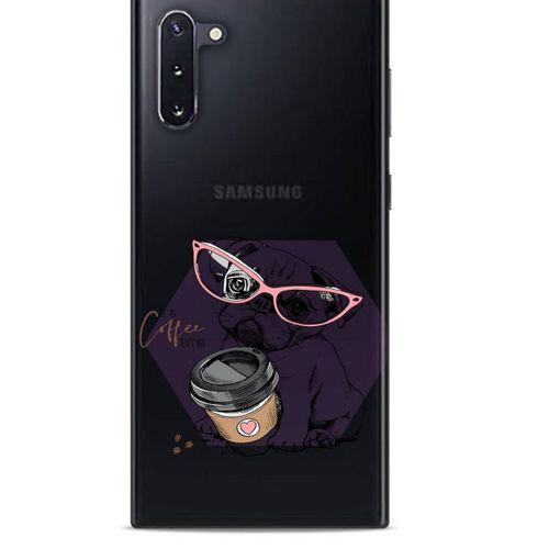 Zoologix (7) Samsung Galaxy Note 10 Şeffaf Kılıf Silikon Desenli