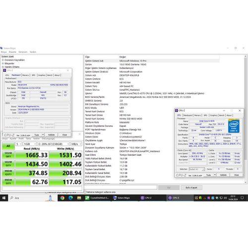 ECS H81H3-M4 V1.0A LGA 1150 2024 BIOS Anakart