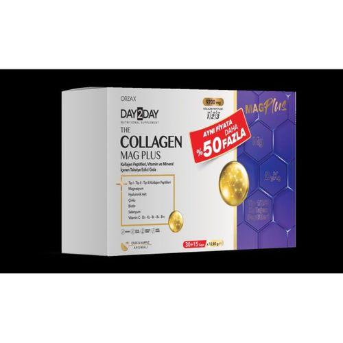 ORZAX Day2Day Collagen Mag Plus 45 Saşe %50 Daha Fazla 850081345107