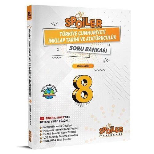 8. Sınıf TC İnkılap Tarihi ve Atatürkçülük Spoiler Soru Bankası Spoiler Yayınları