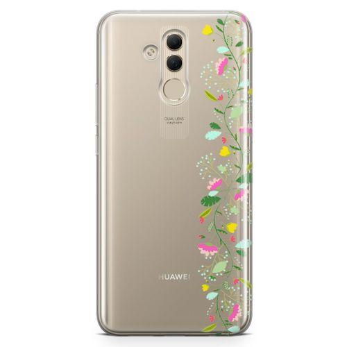 Huawei Mate 20 Lite Kılıf Asma Çiçek Arka Kapak Koruma Desenli Full Koruyucu