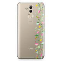 Huawei Mate 20 Lite Kılıf Asma Çiçek Arka Kapak Koruma Desenli Full Koruyucu