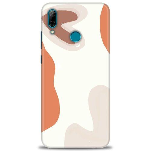 Huawei P Smart 2019 Kılıf HD Baskılı Kılıf - Kahve Kalp + Tam Ekran Koruyucu
