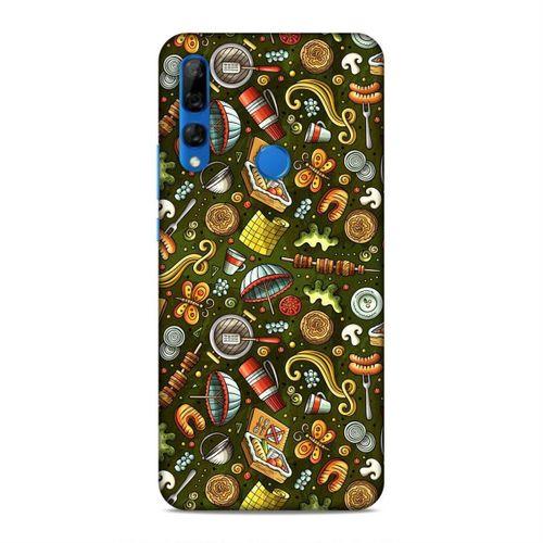 Huawei Y9 Prime 2019 Kılıf Barbeku Doodle Arka Kapak Silikon Koruma Full Koruyucu