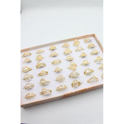 36'lı Baget Yüzük Seti - Altın