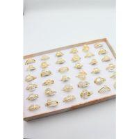 36'lı Baget Yüzük Seti - Altın