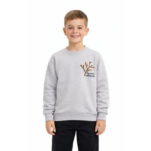 Erkek Çocuk Önü Baskılı Sweatshirt BGL-ST05238