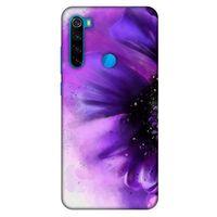 Xiaomi Redmi Note 8 Uyumlu Kılıf Mor Delisi (31) TPU Kılıf Çiçek