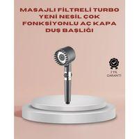 Filtreli Masaj Özellikli Duş Başlığı Aç Kapa Tuşlu