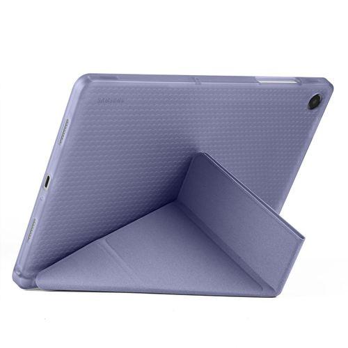 Galaxy Tab A11 Plus Kılıf Zore Tri Folding Kalem Bölmeli Standlı Kılıf