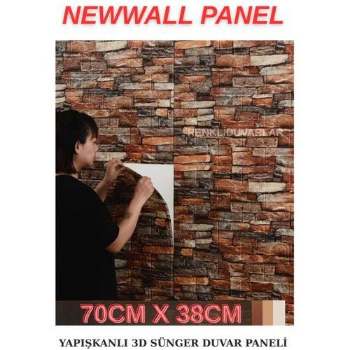 70x38 cm Kendinden Yapışkanlı 3D Boyut Duvar Kaplama Kağıdı Paneli
