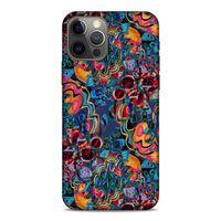 Lopard Apple iPhone 12 Pro Uyumlu Kılıf Soyut Sanat (28) Desenli Arka Kapak