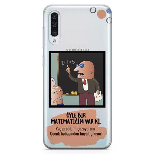 Samsung Galaxy A50 Kılıf Caps Matematik Arka Kapak Koruma Desenli Full Koruyucu