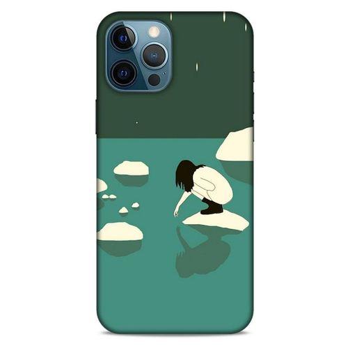 Apple iPhone 12 Pro Max Kılıf Depresyon (8) Baskılı Kılıf Siyah Kahverengi