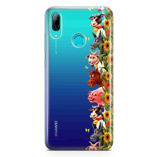 Huawei P Smart 2019 Kılıf Keçi At Eşek Arka Kapak Koruma Desenli Full Koruyucu
