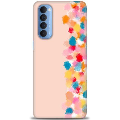 Oppo Reno 4 Pro Kılıf HD Baskılı Kılıf - Parça Tuval + Tam Ekran Koruyucu