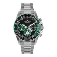 Jacques Lemans Liverpool JL.1-2127G Quartz Çelik Gri Yeşil Kadran 10 ATM 40 mm Erkek Kol Saati