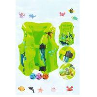 Yeşil Hayvan Desen 3-7 Yaş Çocuklar Için Şişme Havuz Ve Deniz Can Yeleği, Yüzme Öğrenme Life West…