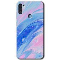 Samsung Galaxy M11 Kılıf Baskılı Kapak - Art Design 38 + 5D Tam Kaplayan Cam