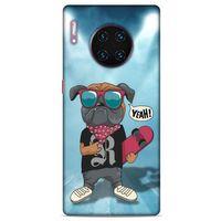 Huawei Mate 40 Pro Kılıf Köpek Kıyafetleri (4) Koruma Kılıfı Bulldog Fular
