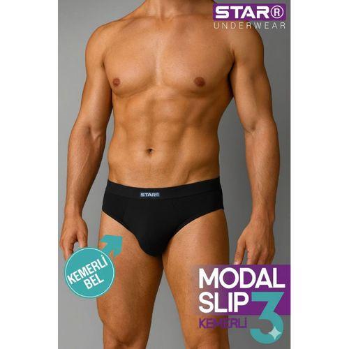 Star 109 Erkek  3'lü Modal Slip