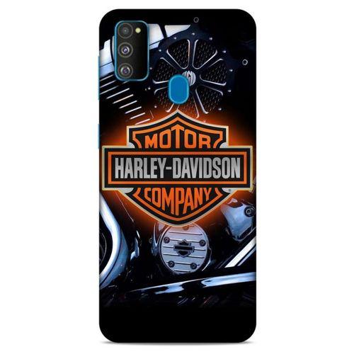 Samsung Galaxy M30s Uyumlu Kılıf Motorsiklet (13) Silikon Kap Harley Davidson