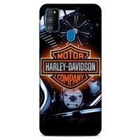 Samsung Galaxy M30s Uyumlu Kılıf Motorsiklet (13) Silikon Kap Harley Davidson